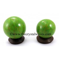 Green Turquoise W/Copper Matrix (Manmade) Ball / Sphere
